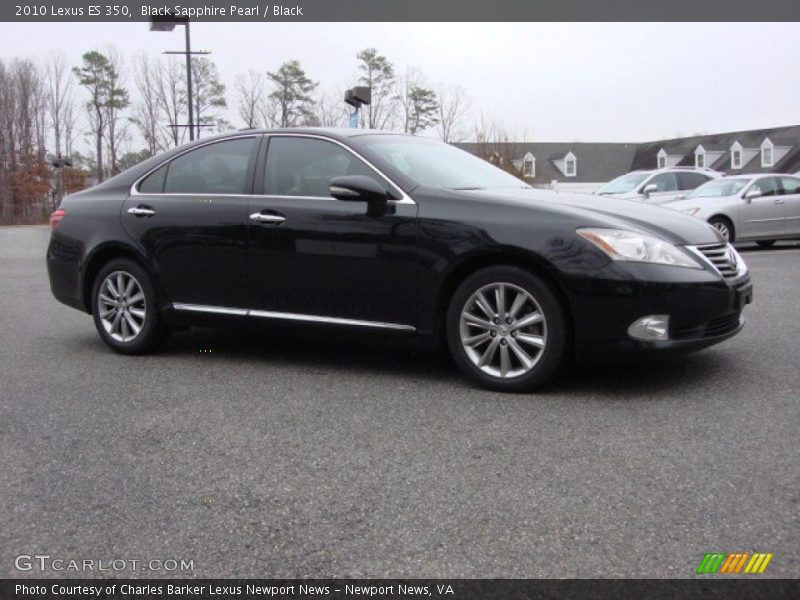 Black Sapphire Pearl / Black 2010 Lexus ES 350