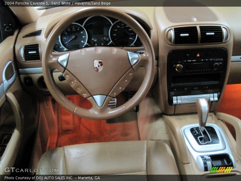 Sand White / Havanna/Sand Beige 2004 Porsche Cayenne S