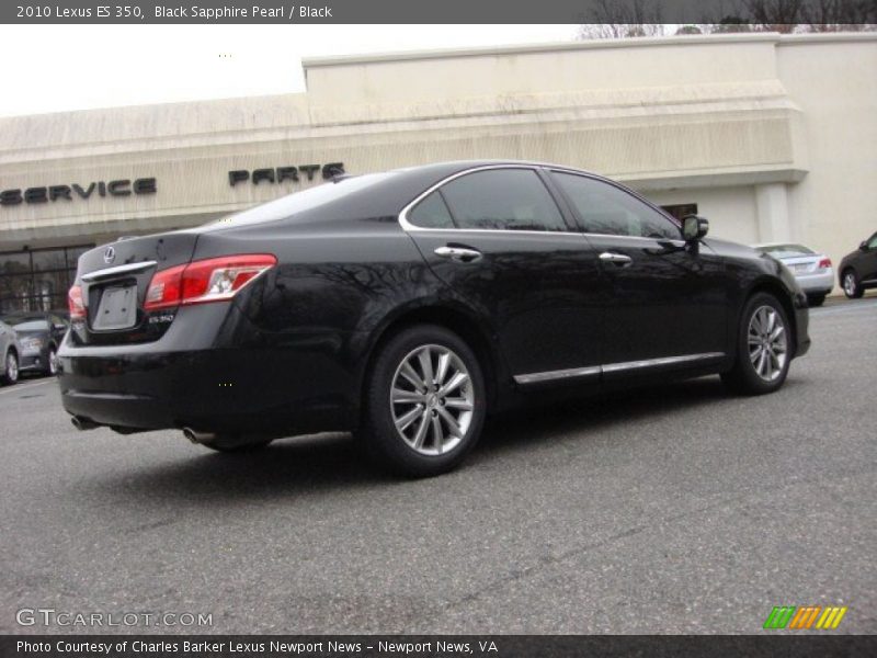 Black Sapphire Pearl / Black 2010 Lexus ES 350