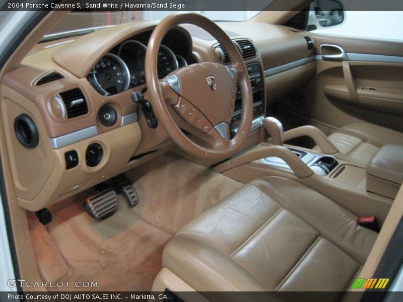 Sand White / Havanna/Sand Beige 2004 Porsche Cayenne S