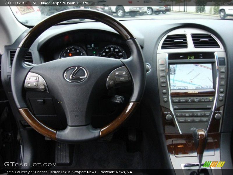 Black Sapphire Pearl / Black 2010 Lexus ES 350