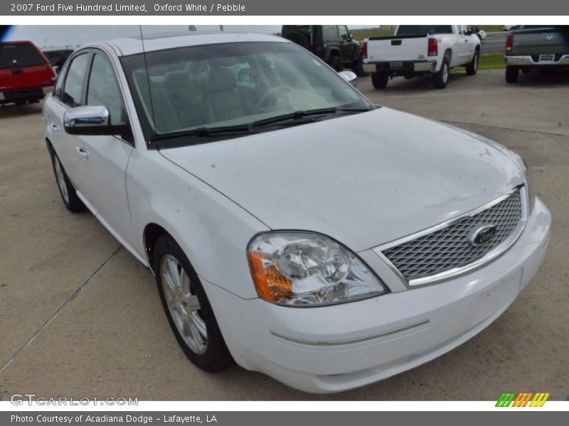 Oxford White / Pebble 2007 Ford Five Hundred Limited