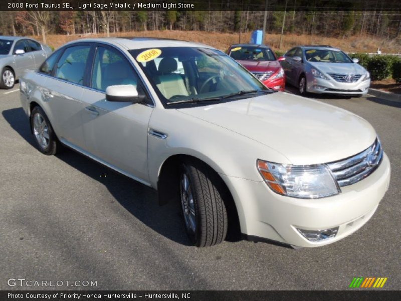 Light Sage Metallic / Medium Light Stone 2008 Ford Taurus SEL