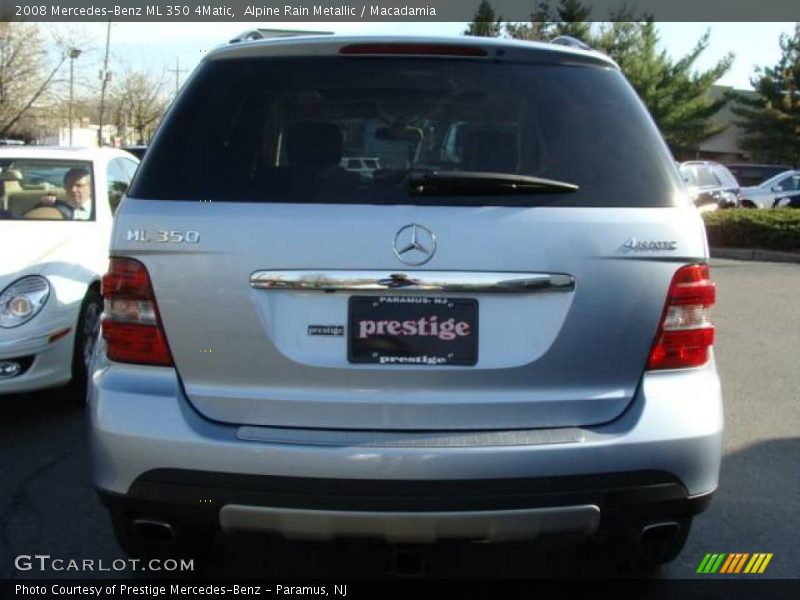 Alpine Rain Metallic / Macadamia 2008 Mercedes-Benz ML 350 4Matic