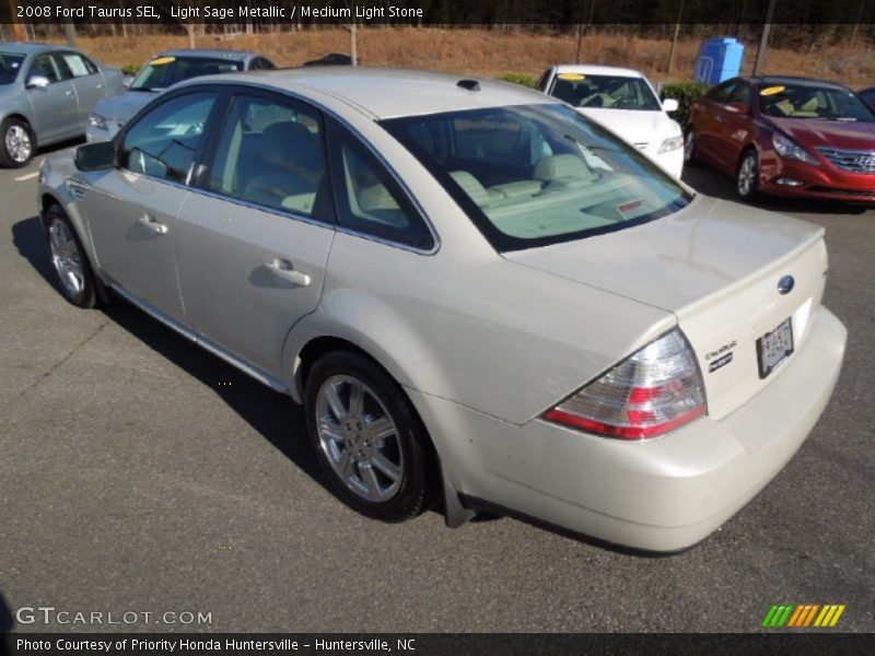 Light Sage Metallic / Medium Light Stone 2008 Ford Taurus SEL