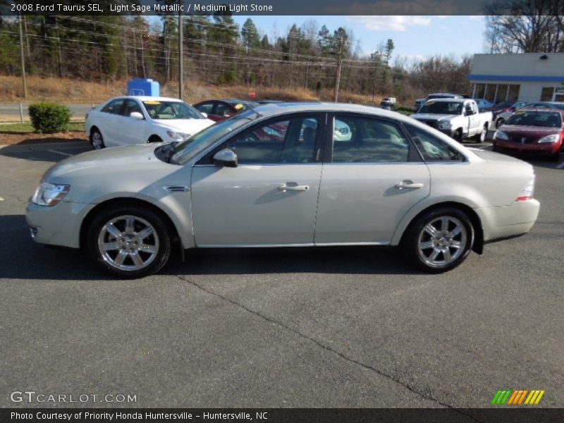 Light Sage Metallic / Medium Light Stone 2008 Ford Taurus SEL