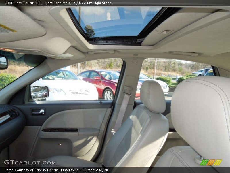 Light Sage Metallic / Medium Light Stone 2008 Ford Taurus SEL