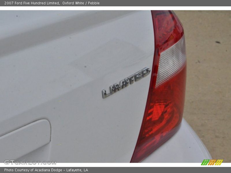 Oxford White / Pebble 2007 Ford Five Hundred Limited