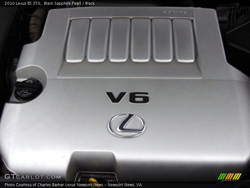 Black Sapphire Pearl / Black 2010 Lexus ES 350