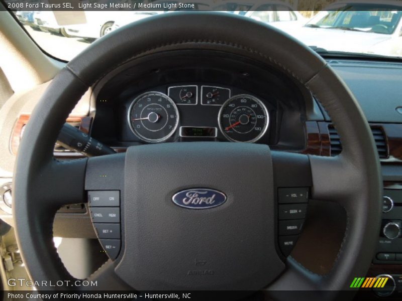 Light Sage Metallic / Medium Light Stone 2008 Ford Taurus SEL