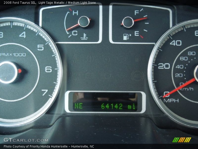 Light Sage Metallic / Medium Light Stone 2008 Ford Taurus SEL