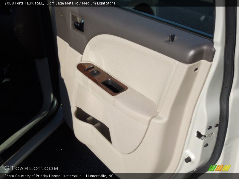 Light Sage Metallic / Medium Light Stone 2008 Ford Taurus SEL