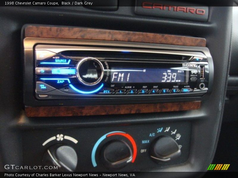 Black / Dark Grey 1998 Chevrolet Camaro Coupe