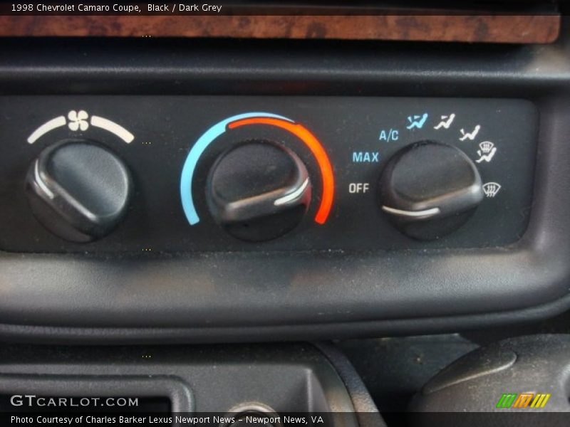 Controls of 1998 Camaro Coupe