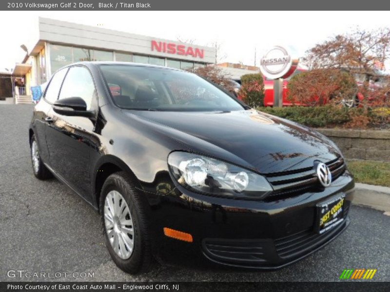 Black / Titan Black 2010 Volkswagen Golf 2 Door