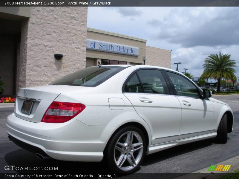 Arctic White / Grey/Black 2008 Mercedes-Benz C 300 Sport