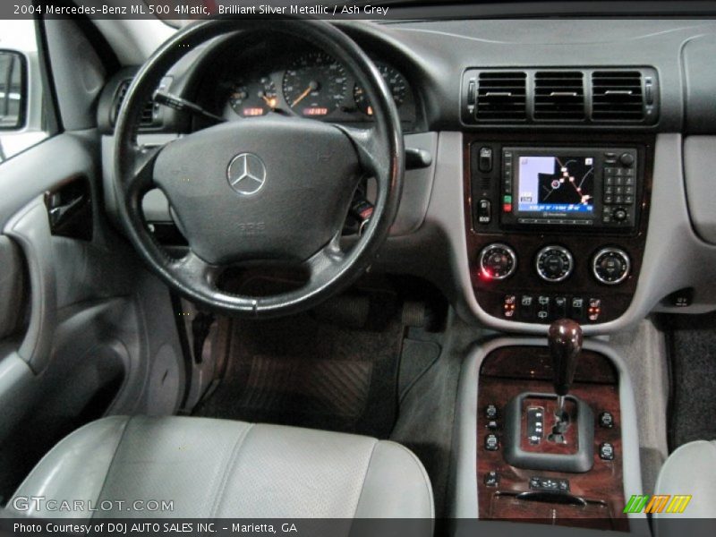 Brilliant Silver Metallic / Ash Grey 2004 Mercedes-Benz ML 500 4Matic