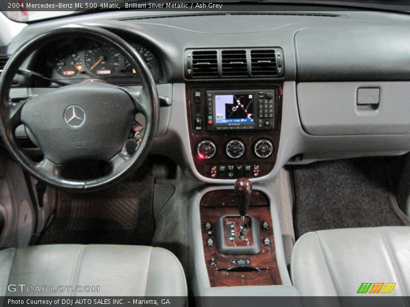 Brilliant Silver Metallic / Ash Grey 2004 Mercedes-Benz ML 500 4Matic