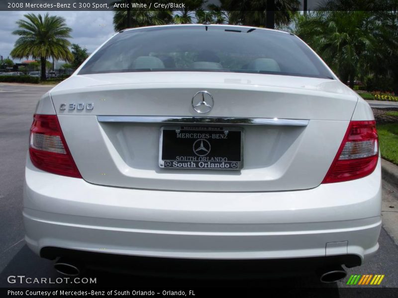 Arctic White / Grey/Black 2008 Mercedes-Benz C 300 Sport