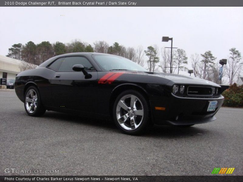 Brilliant Black Crystal Pearl / Dark Slate Gray 2010 Dodge Challenger R/T