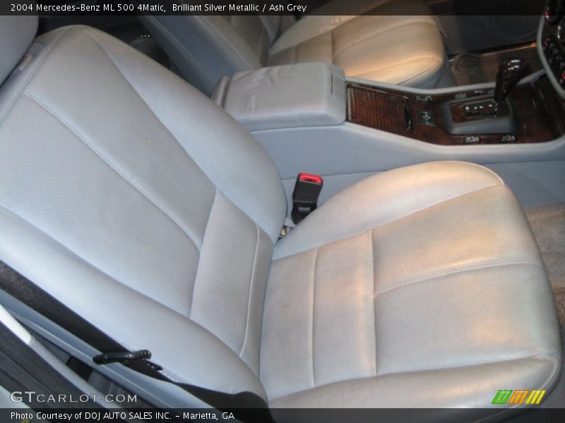 Brilliant Silver Metallic / Ash Grey 2004 Mercedes-Benz ML 500 4Matic