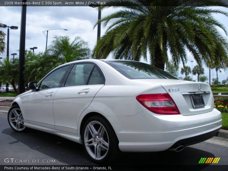 Arctic White / Grey/Black 2008 Mercedes-Benz C 300 Sport