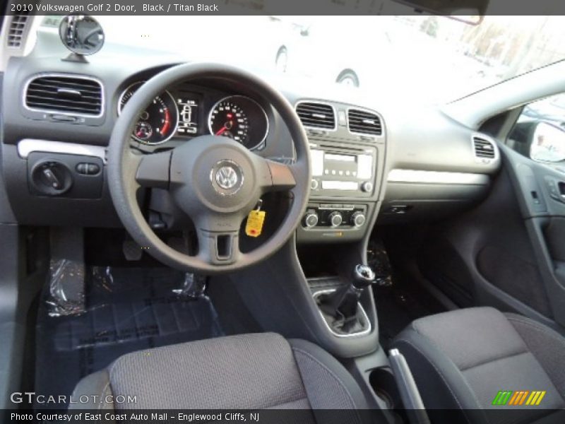 Black / Titan Black 2010 Volkswagen Golf 2 Door