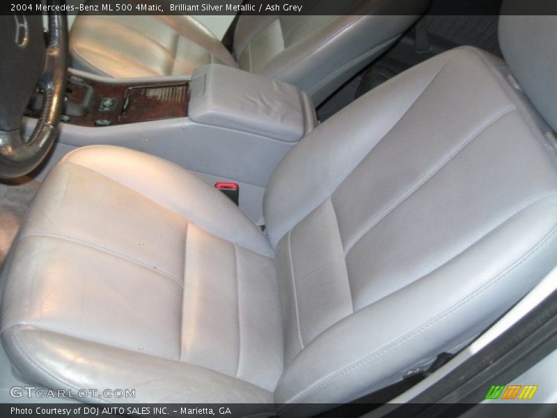 Brilliant Silver Metallic / Ash Grey 2004 Mercedes-Benz ML 500 4Matic