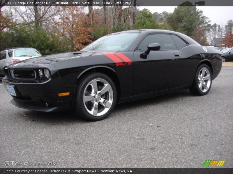 Brilliant Black Crystal Pearl / Dark Slate Gray 2010 Dodge Challenger R/T