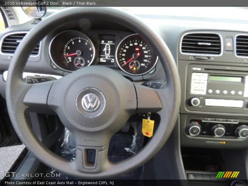 Black / Titan Black 2010 Volkswagen Golf 2 Door