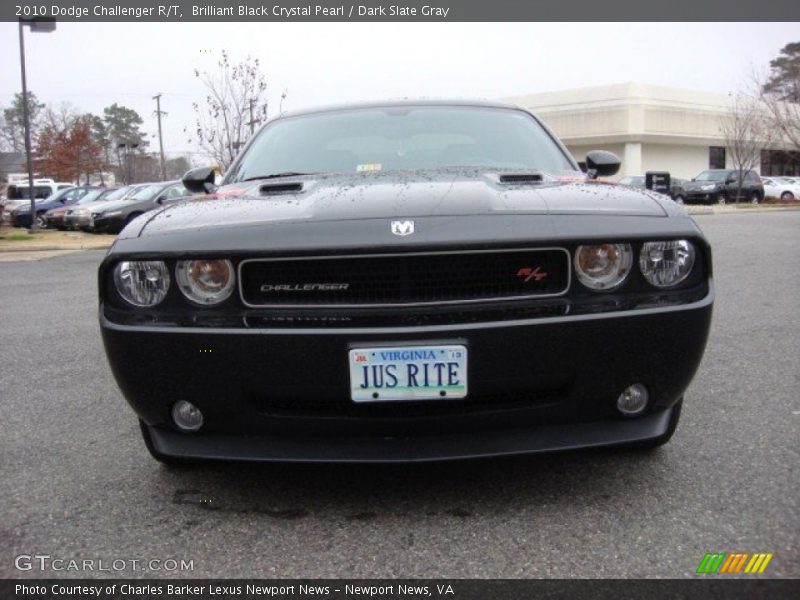 Brilliant Black Crystal Pearl / Dark Slate Gray 2010 Dodge Challenger R/T