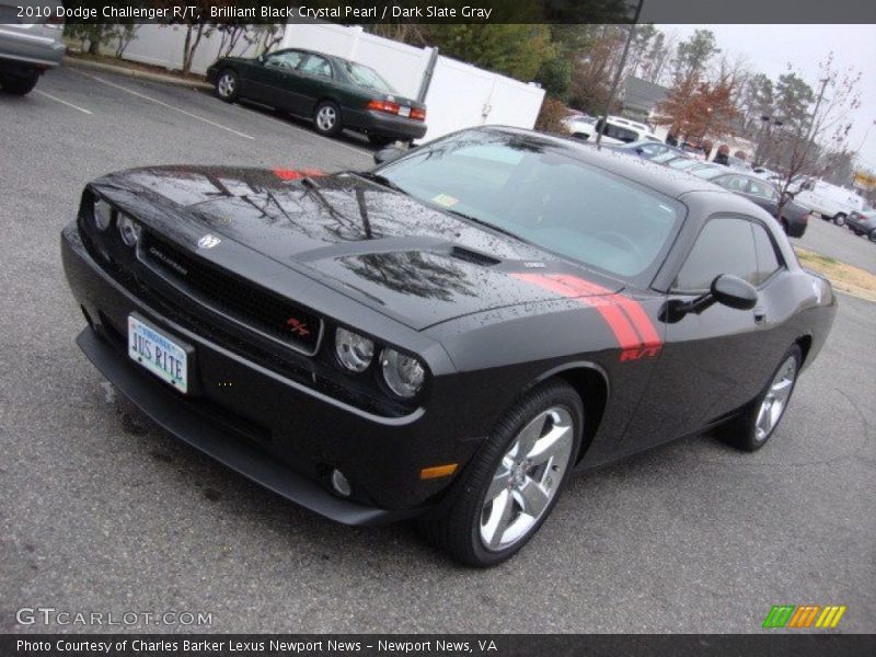 Brilliant Black Crystal Pearl / Dark Slate Gray 2010 Dodge Challenger R/T