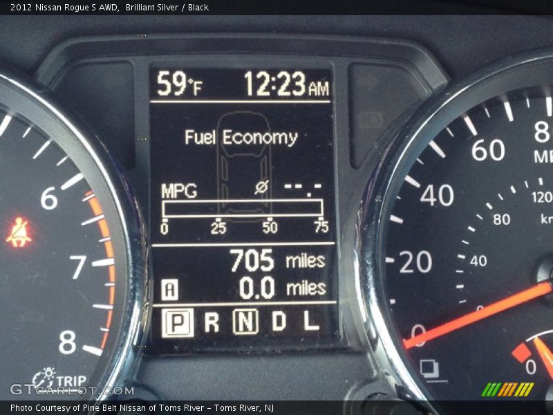 Brilliant Silver / Black 2012 Nissan Rogue S AWD