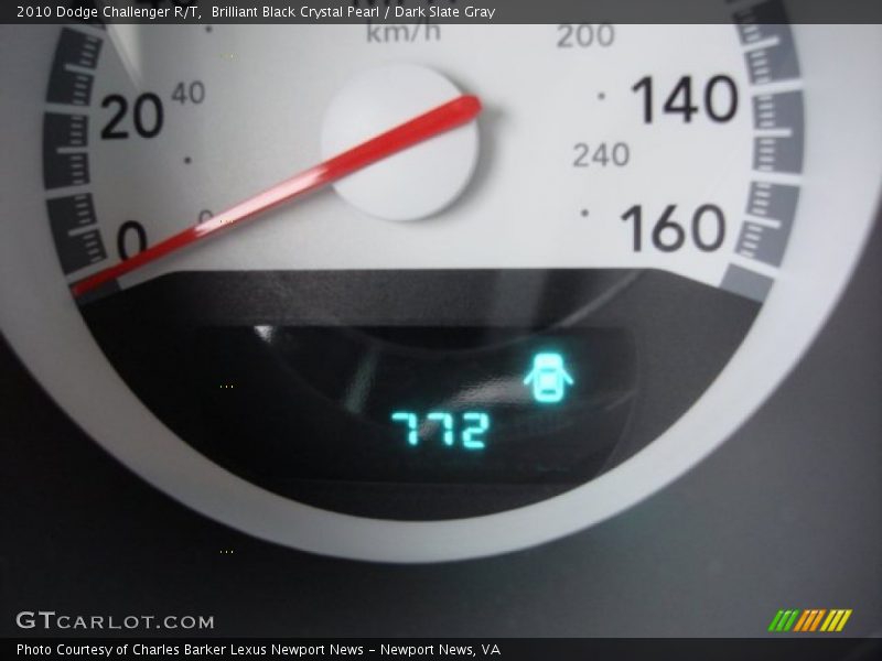 Brilliant Black Crystal Pearl / Dark Slate Gray 2010 Dodge Challenger R/T