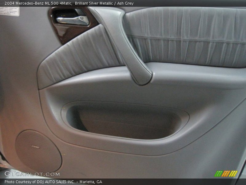 Brilliant Silver Metallic / Ash Grey 2004 Mercedes-Benz ML 500 4Matic