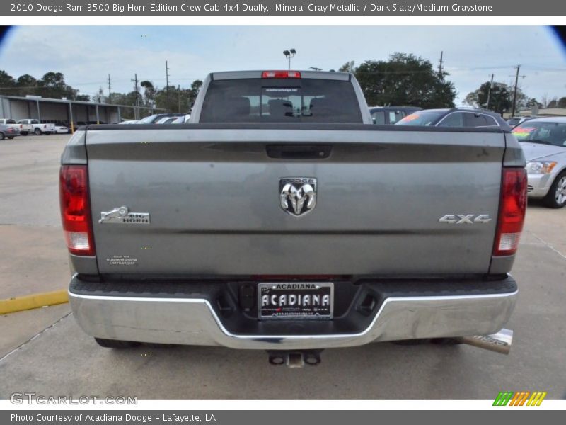 Mineral Gray Metallic / Dark Slate/Medium Graystone 2010 Dodge Ram 3500 Big Horn Edition Crew Cab 4x4 Dually