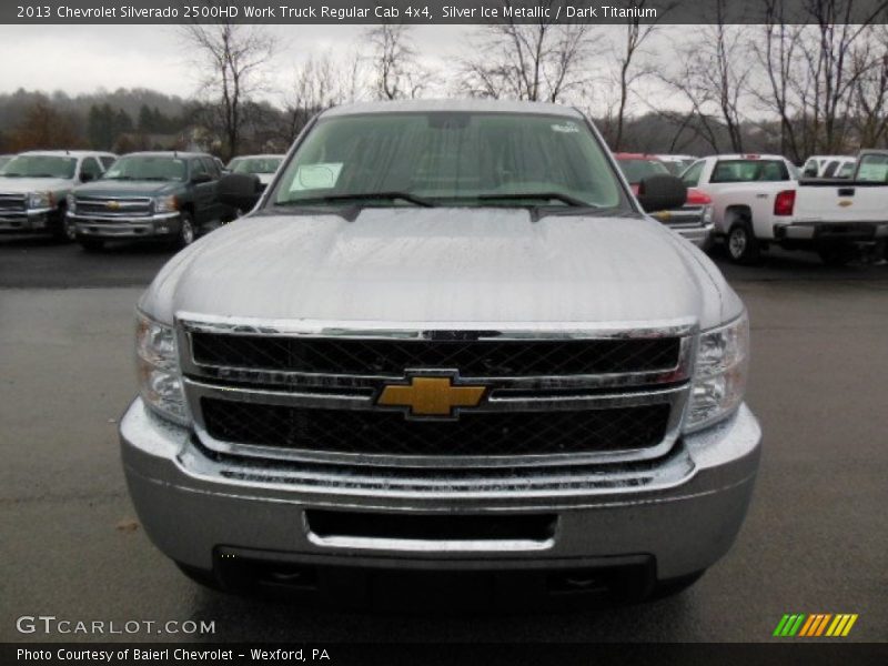 Silver Ice Metallic / Dark Titanium 2013 Chevrolet Silverado 2500HD Work Truck Regular Cab 4x4