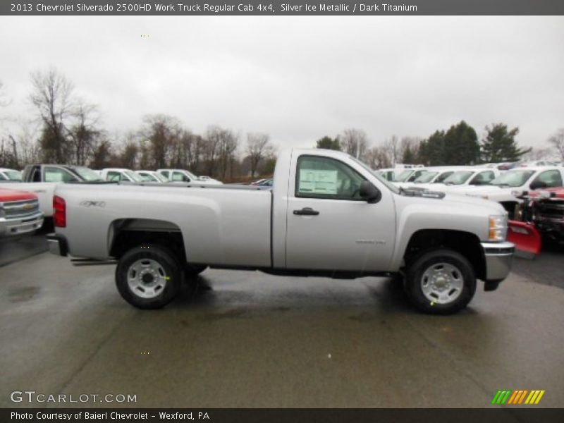 Silver Ice Metallic / Dark Titanium 2013 Chevrolet Silverado 2500HD Work Truck Regular Cab 4x4