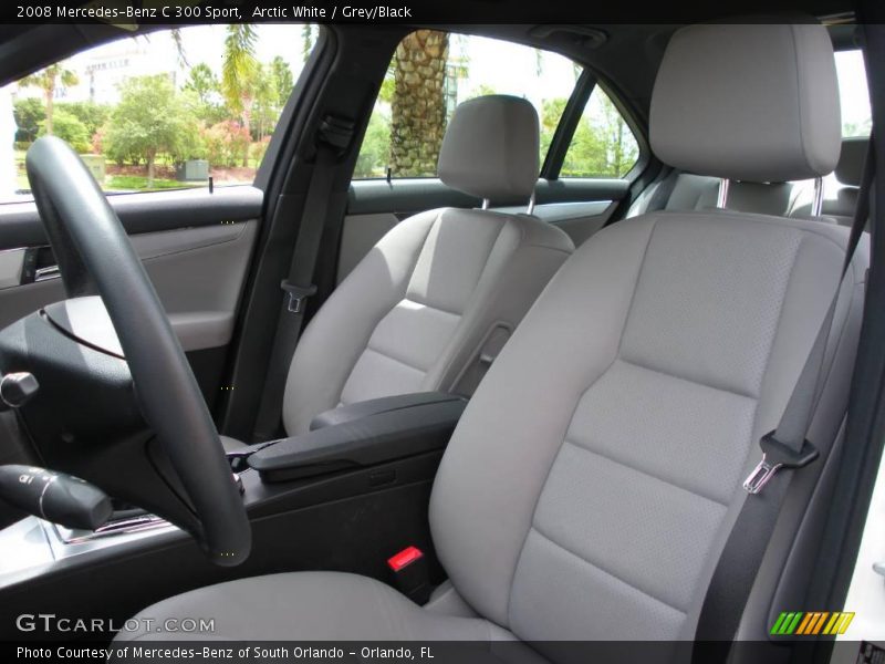 Arctic White / Grey/Black 2008 Mercedes-Benz C 300 Sport