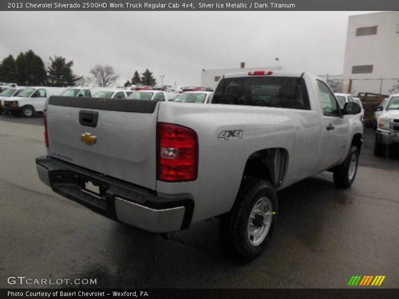 Silver Ice Metallic / Dark Titanium 2013 Chevrolet Silverado 2500HD Work Truck Regular Cab 4x4