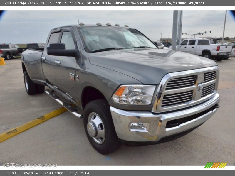 Front 3/4 View of 2010 Ram 3500 Big Horn Edition Crew Cab 4x4 Dually