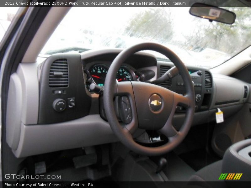 Silver Ice Metallic / Dark Titanium 2013 Chevrolet Silverado 2500HD Work Truck Regular Cab 4x4