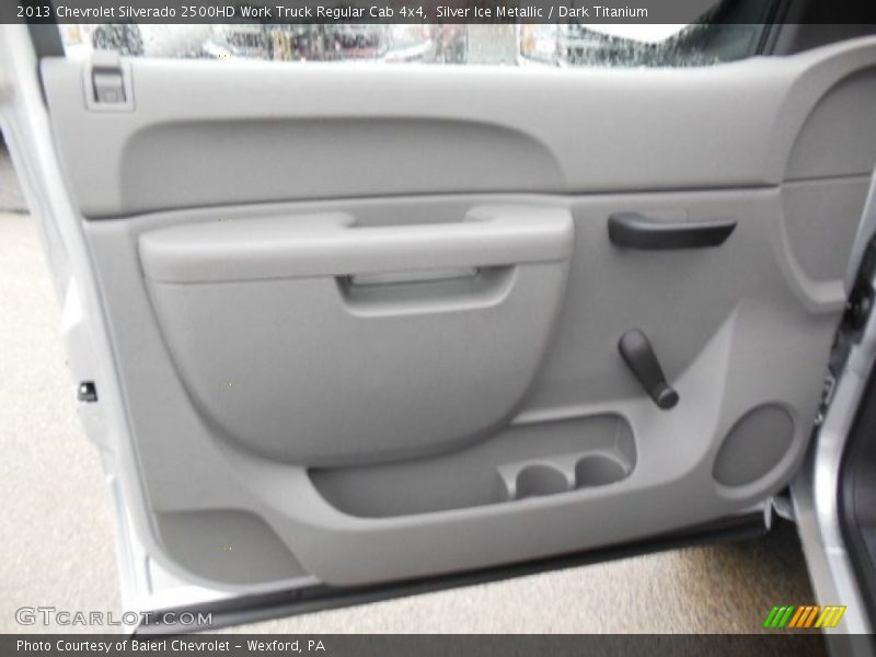Silver Ice Metallic / Dark Titanium 2013 Chevrolet Silverado 2500HD Work Truck Regular Cab 4x4