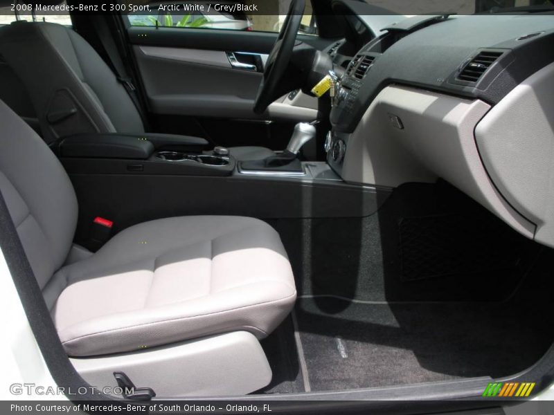 Arctic White / Grey/Black 2008 Mercedes-Benz C 300 Sport