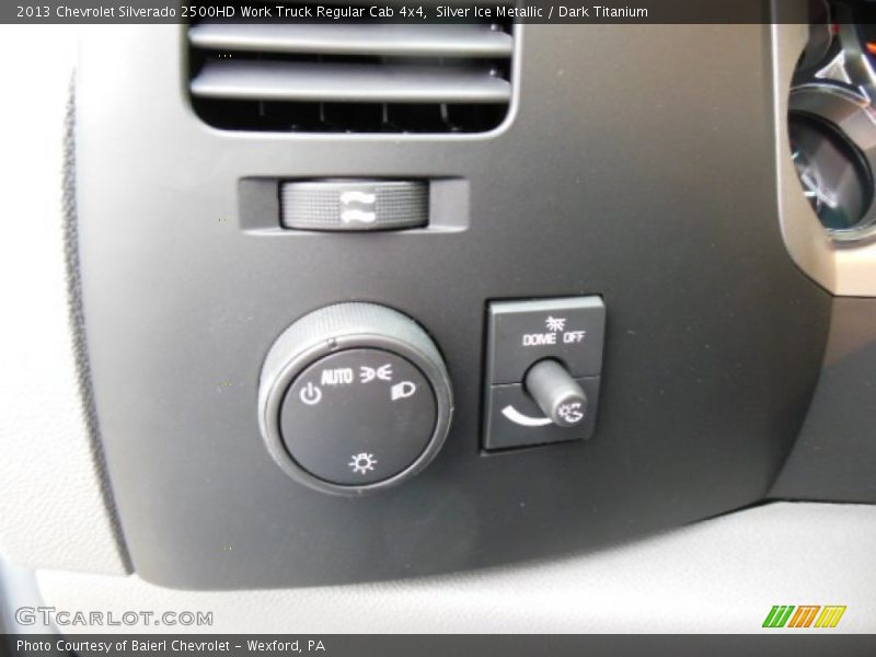 Silver Ice Metallic / Dark Titanium 2013 Chevrolet Silverado 2500HD Work Truck Regular Cab 4x4