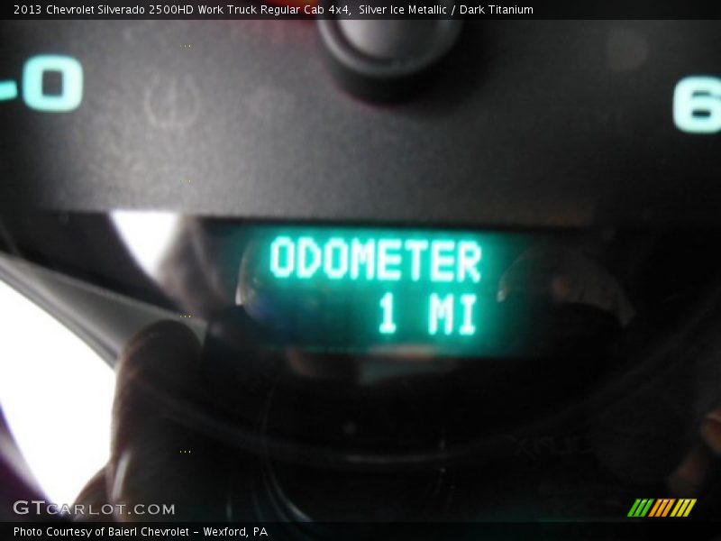 Silver Ice Metallic / Dark Titanium 2013 Chevrolet Silverado 2500HD Work Truck Regular Cab 4x4