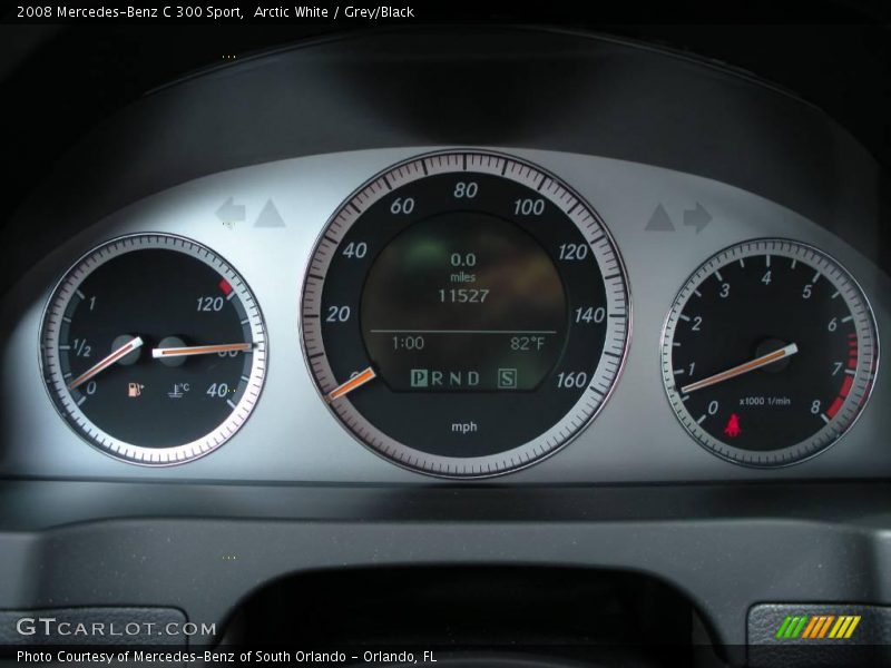 Arctic White / Grey/Black 2008 Mercedes-Benz C 300 Sport