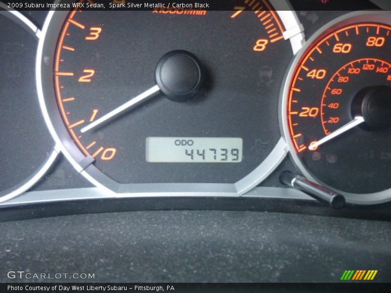 Spark Silver Metallic / Carbon Black 2009 Subaru Impreza WRX Sedan