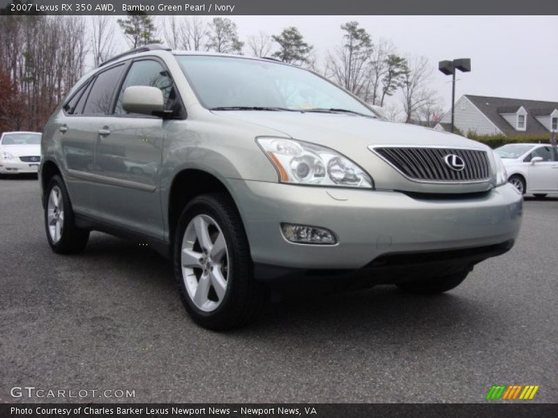 Bamboo Green Pearl / Ivory 2007 Lexus RX 350 AWD