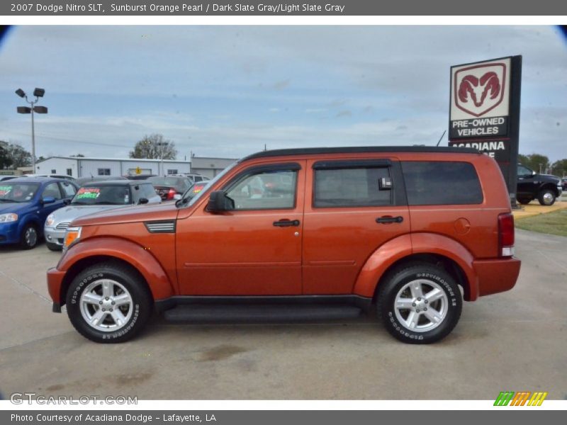 Sunburst Orange Pearl / Dark Slate Gray/Light Slate Gray 2007 Dodge Nitro SLT